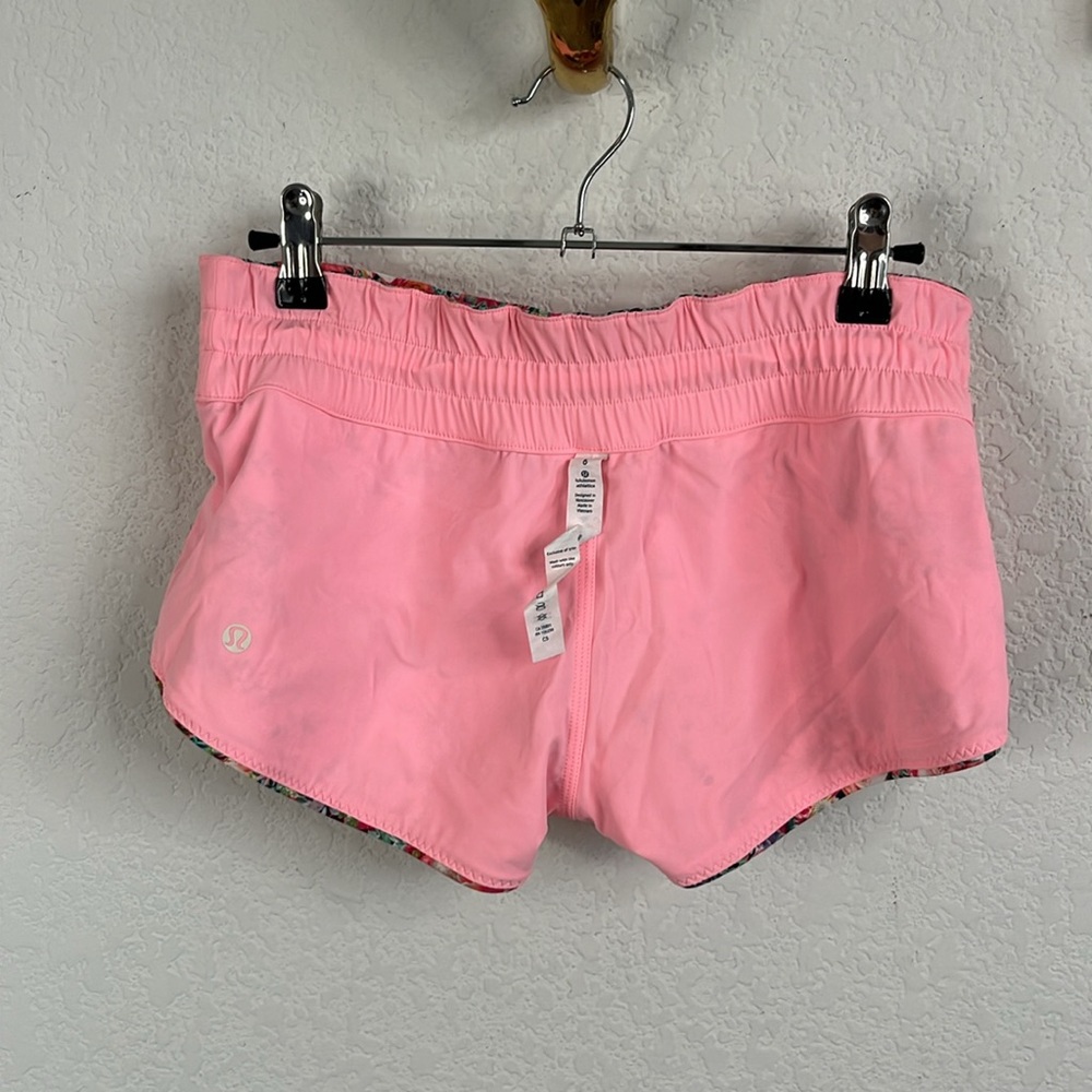 Lululemon Shanti Surf Shorts Flowabunga Floral Bleached Coral Reversible - Picture 12 of 13